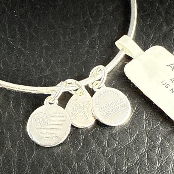 Alex and Ani‎ Bracelet US Navy Stainless Steel Bangle Adjustable 6.5 - 7.5 in - Picture 4 of 8